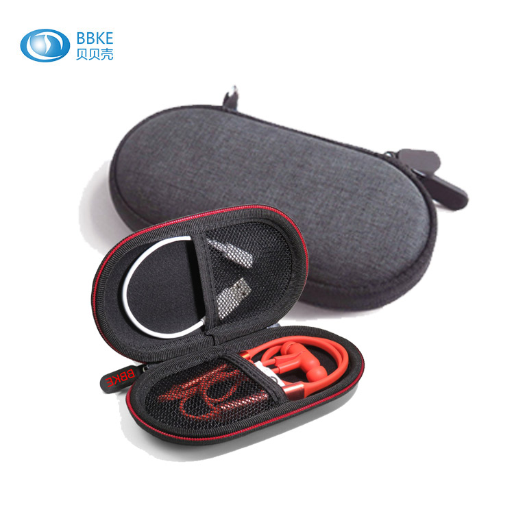 直销中性收纳包 圆形耳机包 EVA耳机包 耳机收纳包 数据线耳机包